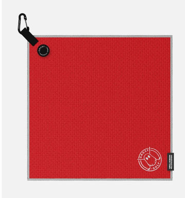 GHOST GOLF- Magnetic Towel (Greenside) Red